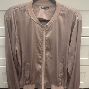 Satin Rose Bomber